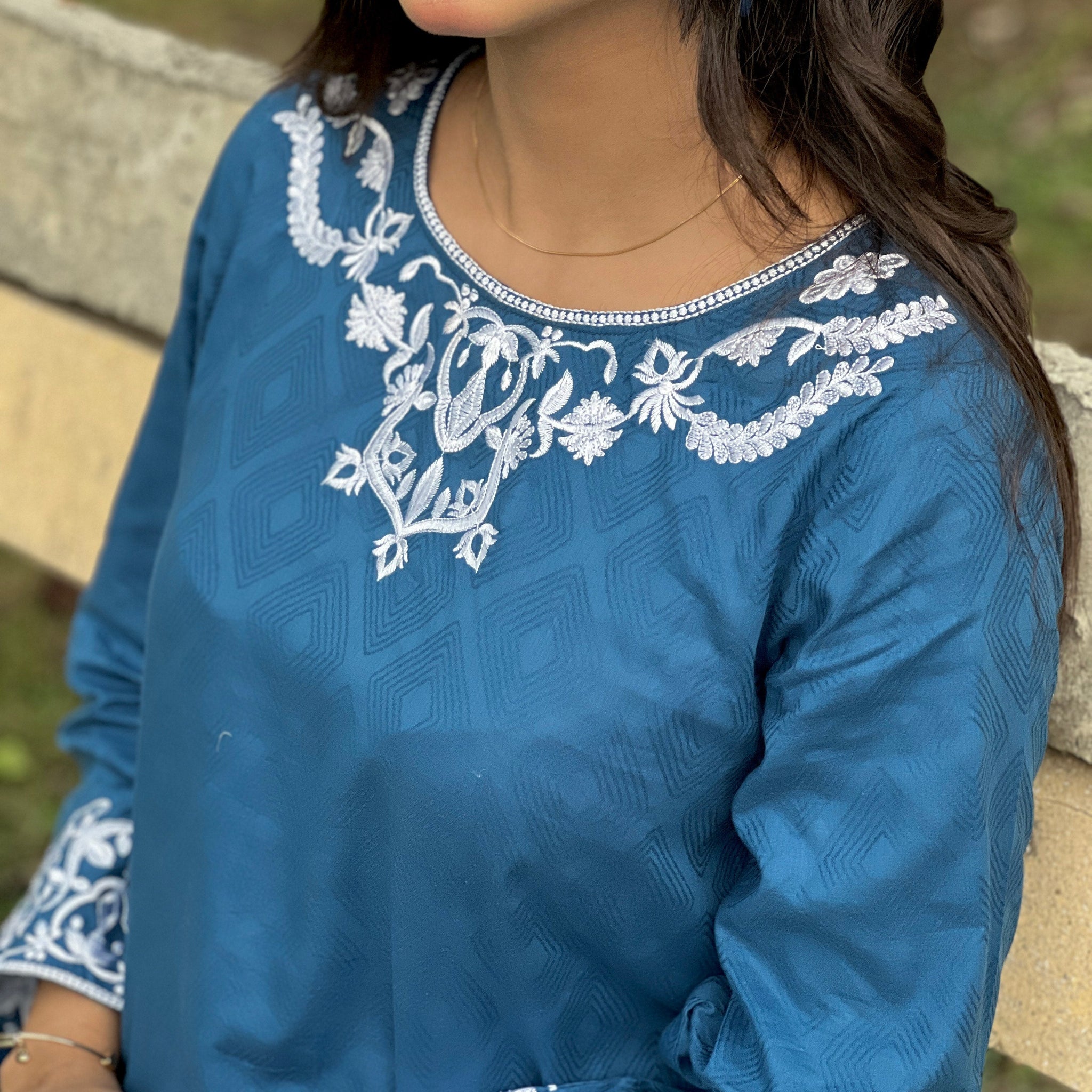 Azure Grace Kurta