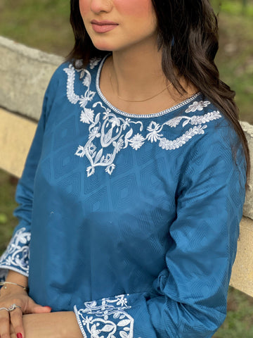 Azure Grace Kurta