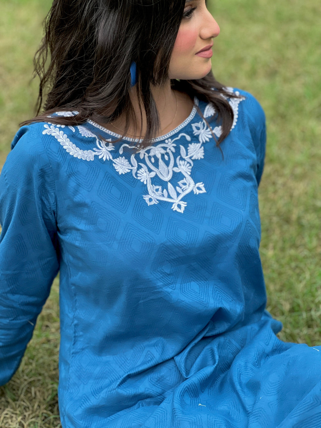 Azure Grace Kurta
