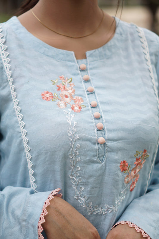 Ocean mist kurta