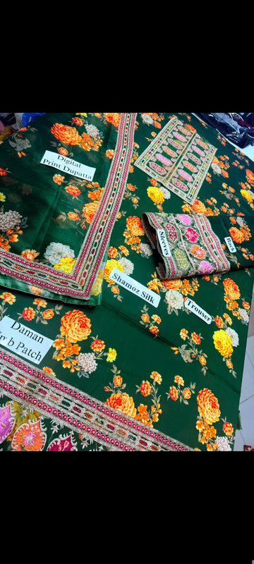 Silk digital printed(kareena Kapoor inspired outfit)